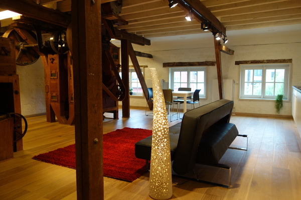 A Medieval grain mill (13th century) renovated to a comfortable loft with all mo Ghent, Belgium Renovated historic mill loft Entire loft vacation rental 22047333