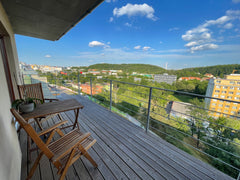 Newly built bright studio apartment of 35 square meters with a beautiful wooden  Prague, Czechia New apartment & terrace near to historical centre Entire condo vacation rental 631084283435963374