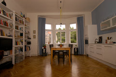Our 94 sqm flat is situated in a quiet place with many restaurants, coffees, clu Prague, Czechia Bright flat with nice views Entire rental unit vacation rental 6704008