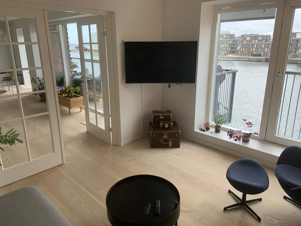 <b>The space</b><br />2 bedrooms; 1 tv room/office; 1 eating area; 2 toilets. 15 Copenhagen, Denmark Nordhavn 126m2 - Luxurious Ocean view Entire rental unit vacation rental 41653631