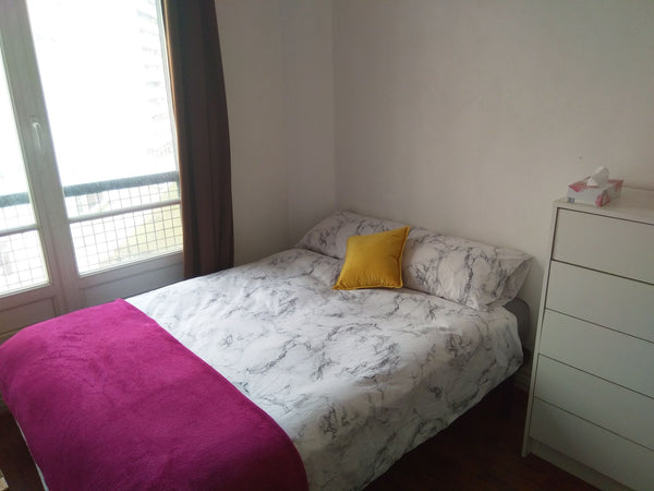 Private room with double bed in spacious apartment in Paris, plenty of windows t Paris, France Private room in cozy and spacious apartment Private room in rental unit vacation rental 23318819