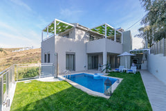 The 7 pax villa is located in Panormo, Rethymno! Its on a beautifull hill, 200m  Rethimnon, Greece Villa Ilianthos Entire villa vacation rental 43837995