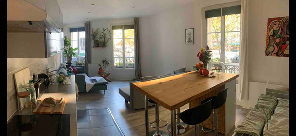 Big room (12m2) in cozy apartment (60m2) close to Canal St Martin and Parc Butte Paris, France Big room in shared flat in Belleville area Private room in rental unit vacation rental 23807224