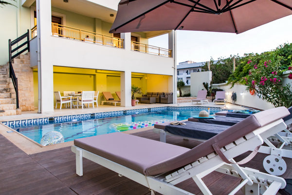 Villa Irene is a beautiful five bedroom villa located 10 km east of Rethymno cit Rethimnon, Greece ★30m from Beach★20m From Restaurant★Children Area★ Entire villa vacation rental 31427067