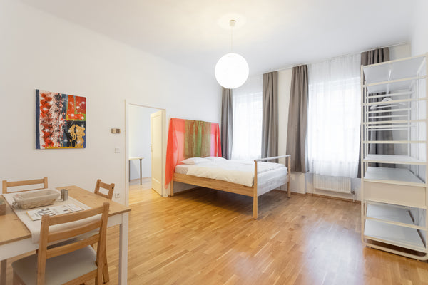The apartment consists of a large and a small room, a kitchen and a bathroom wit Vienna, Austria Cozy apartment, 20 minutes to center Entire rental unit vacation rental 40447801