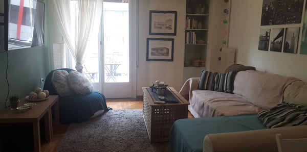 Apartment has a cosy living room (parquet floor) with sofa bed and smart TV (Net Limassol, Limassol, Cyprus Central, renovated apartment by the park Entire rental unit vacation rental 17671641