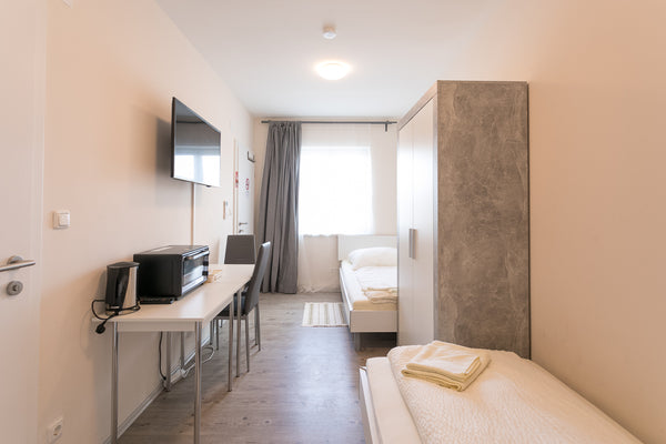 The apartment is located in a quiet and green area, with a lake for swimming (ca Vienna, Austria Studio 11b for up to 2 - free parking included Entire rental unit vacation rental 22821791