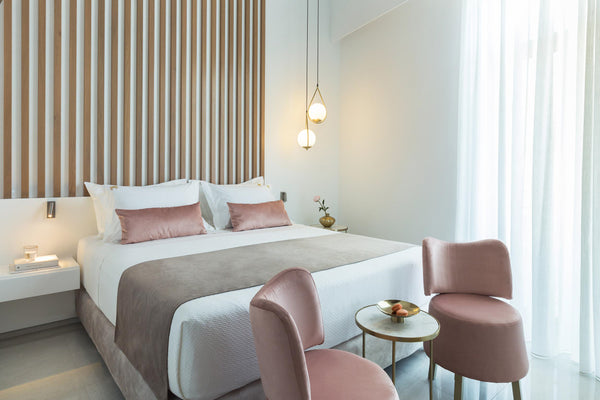 The Morganite suite exhales a romantic mood and is an ideal choice for couples.  Chania, Greece Morganite Suite - Mirabile Luxury Suites Room in boutique hotel vacation rental 44724499