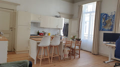 Logement 1 chambre avec volumes spacieux, dans une rue calme. Canapé convertible Brussels, Belgium Ixelles : appartement spacieux avec terrasse Entire rental unit vacation rental 53782551