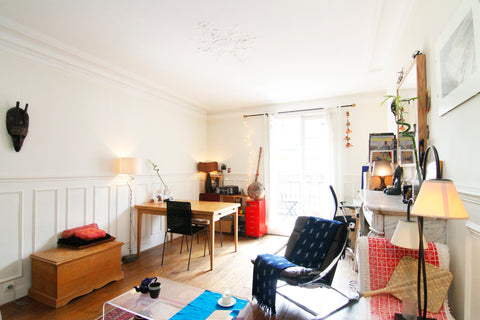 A cozy apartment, typical of the Parisian style. (47m²/154 sf, wooden floors  an Paris, France Cozy and charming Parisian apartment St Mart Entire rental unit vacation rental 401569
