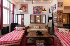 In a building of the 19th century, charming Loft / Workshop for 4/7 pers on the  Paris, France MONTMARTRE AND STREET OF THE MARTYRS - LOFT 4/7 P Entire rental unit vacation rental 12736301