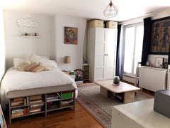 Studio parisien calme et lumineux idéalement situé entre les Buttes Chaumont, le Paris, France Cocon douillet aux Buttes Chaumont Entire rental unit vacation rental 6136980