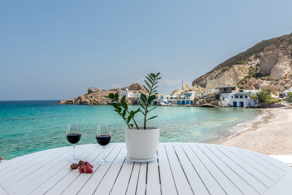 The visitor will distinguish the calm environment as soon as he sets foot in Fir Greece Blue Mare - Wind Apartment on the beach Cycladic home vacation rental 12769456