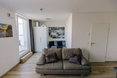 I am offering a modern apartment/loft in the 22nd district of Vienna. It is 1 on Vienna, Austria Modern, 1 bedroom loft with a stunning view Entire loft vacation rental 51363446