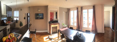 Ideally located between vibrant Place de la Republique and trendy Canal Saint-Ma  quiet view on Paris rooftops Entire rental unit vacation rental 6424817