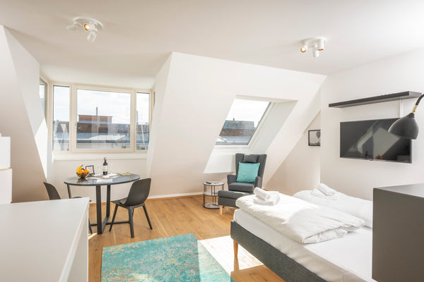 The apartment stands out due to its unique charm. This 44m2 apartment can comfor Vienna, Austria Rooftop Apartments mit großer Terrasse Entire serviced apartment vacation rental 582345223868026097