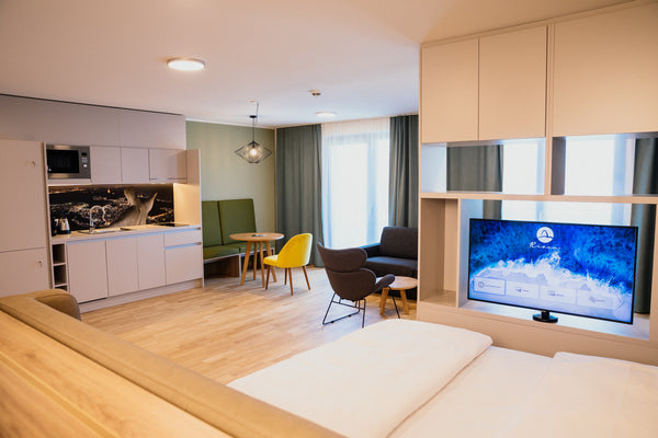 Fühl dich wie Zuhause. Das ca. 48 m² große Apartment vereint all das, was man si Vienna, Austria Rioca Vienna Posto 1 - Apartment Flamengo Room in aparthotel vacation rental 44201747