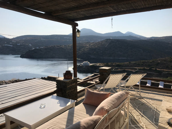 Kavos is a familiar beachfront property with a pool, a snack bar & a yoga area a Greece House with Sea View on the Beach Fasolou in Sifnos Entire home vacation rental 13921372