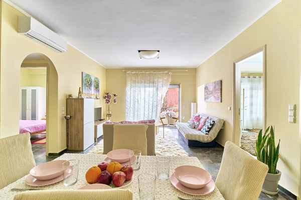 The apartment consists of 2 bedrooms, a fully equipped  kitchen with dinning are  Spyridon apartment in chania Entire condo vacation rental 53685827