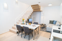 This stylish and homey apartment offers space for 5 people, on a 69 square-meter Vienna, Austria Luxus Maisonette Liechtenstein top 6 Entire serviced apartment vacation rental 34741314