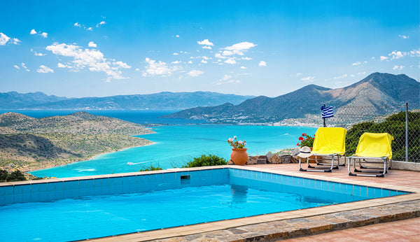 The magical view to the open sea of Crete, famous Spinalonga island and to the w  Villa Thea Entire villa vacation rental 34780433