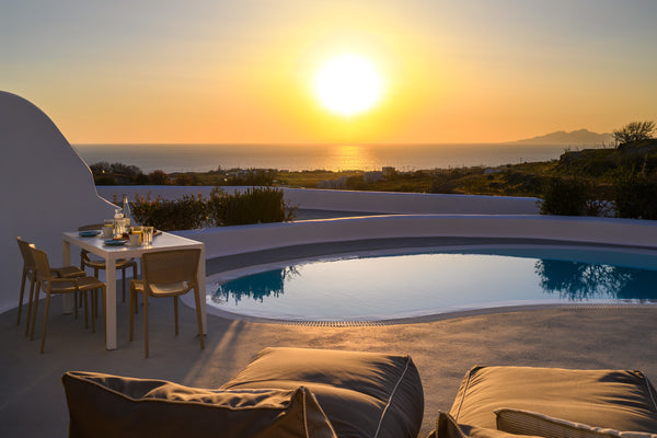 A ravishing villa with cycladic architecture and modern touches that can accomod  Este Supreme Two Bedroom Villa Private room in bed and breakfast vacation rental 48128656