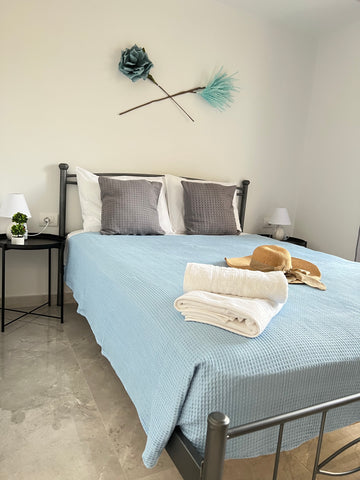 Brand new, bright and clean apartment with a private balcony decorated in natura Rhodes, Greece Nicole Sky Apartment Entire rental unit vacation rental 638700454520195676