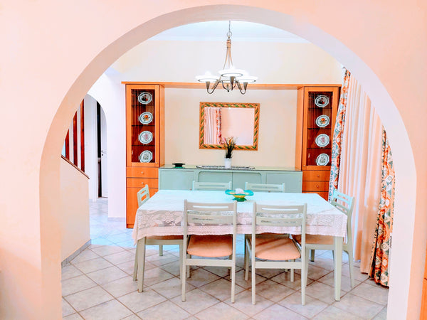 A relaxing and comfortable village house with a large courtyard at a walking dis Argyroupoli, Greece Village House 160 sqm, 3 BR, with Large Courtyard Entire villa vacation rental 32926873