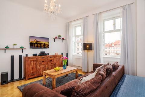 Apartment is located directly at Prague´s Old Town Square. equipped with modern  Prague, Czechia Apartment directly at the Old town square Entire rental unit vacation rental 43113785