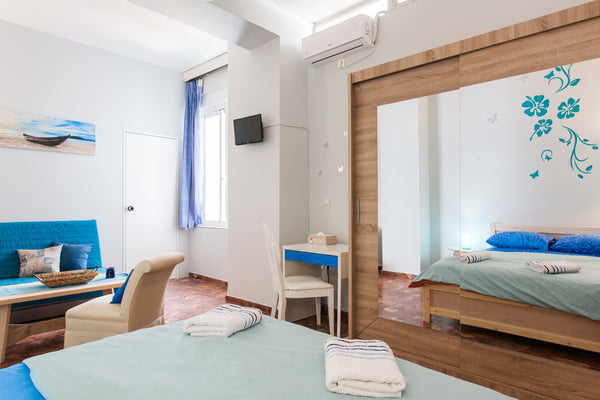 Cozy private double room in a small family building, ideal for travelers that wa Greece Athens private room in apartment with yard (blue) Private room in condo vacation rental 25335335