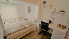 Our house lies next to the forest, 15 min from the train station Nadrazi Klanovi Prague, Czechia Cute room in the nature, 25 min to the center Private room in home vacation rental 36788830
