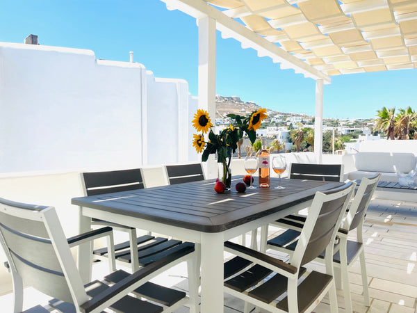 Welcome to Suite! Located near the Ornos Beach (approximately 50m) and at a dist Greece Aphrodite suite with a large upper  veranda Entire rental unit vacation rental 50513062