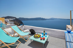 Welcome to Everblue-where the glittering sea meets the endless sky at the top of Greece EverBlue Cave House by Thireon Cave vacation rental 24494929