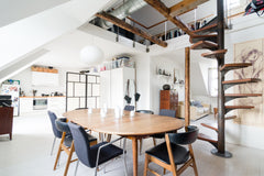 This 110  m2 apartment is a two level apartment with a balcony overlooking a big Copenhagen, Denmark Center of Tour de France-balcony and 2 floor apt. Entire rental unit vacation rental 10565344
