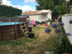 Maison agréable avec 3 chambres (2 lits double et 1 lit simple). Idéal pour une  Saint-Médard-en-Jalles, France Maison jardin clos piscine hors sol (25mn Lacanau) Entire home vacation rental 44260161