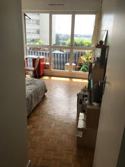Cet appartement est à la limite  entre paris et la Porte de Pantin. Une vue très Paris, France Chambre avec belle vue dégagée. Private room in rental unit vacation rental 23297873