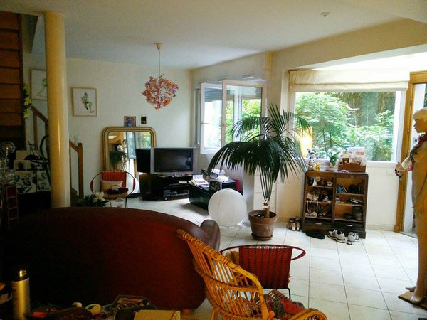 Rez de jardin en duplex de 120 m2 très calme donnant sur allée arborée. Situé au Paris, France Maison de ville à deux pas du canal Private room in home vacation rental 6342216