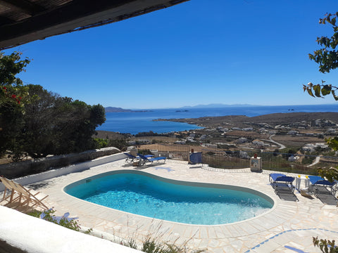 Only 5 minutes drive to the center of Parikia, Paros port (3km) and 18 minutes f Greece Dolphin sunset villa with private pool Cycladic home vacation rental 49236725