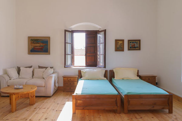 The upper floor of an old stone building in the heart of Sivas traditional villa Sivas, Greece Athina's House | Sivas Entire rental unit vacation rental 27561861