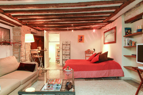 <b>The space</b><br />Large studio, decorated with taste, ideally located in the Paris, France Charming studio in historical site Entire rental unit vacation rental 314294
