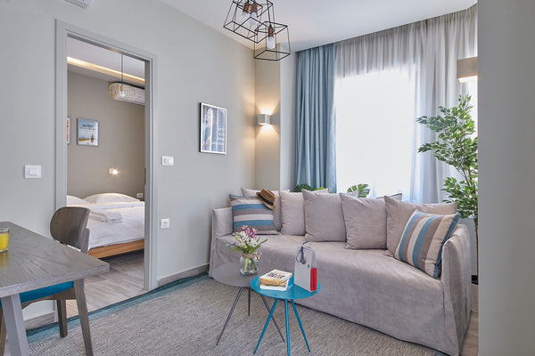 Conveniently located in the heart of historical Athens, this 2019 utterly recons GR Spacious Suite w. huge balcony + Acropolis view Room in serviced apartment vacation rental 33583191