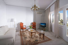 Private, spacious flat, tastefully decorated, unique furniture. Sleeps 6 people. Heraklion, Greece Bright, stylish flat w A/C, 10min walk to centre Entire rental unit vacation rental 32392338