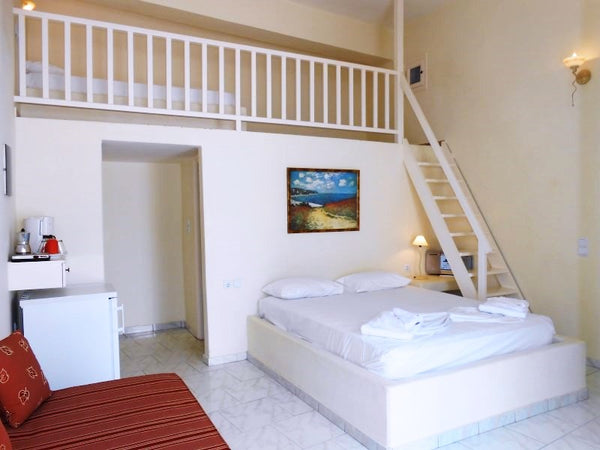 The 25 s.q.m comfortable traditional room which is located on the ground floor e Greece Traditional island Room in Adamas - MIlos island Entire loft vacation rental 8003064
