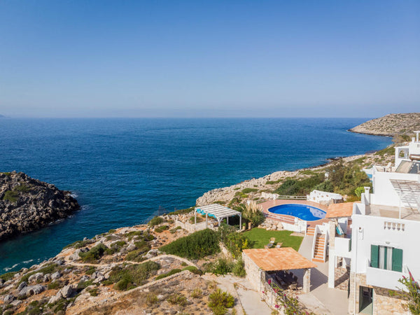 The property is a stunning sea-front villa, located inTersanas, with a private p Chania, Greece 7-bdrm Seafront PRVT Pool Villa, magical sunset Entire villa vacation rental 17410852