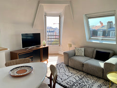 My apartment is cozy and bright, located on the heights of the Belleville area,  Paris, France Full of light, cute and cosy flat Entire rental unit vacation rental 16446476
