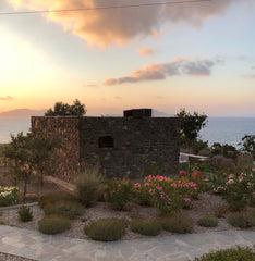 Stone house located on mountainside complex over Loutra Municipal Hot Springs Ba  Loutra Olive Garden Stone House #3 Entire home vacation rental 37597567