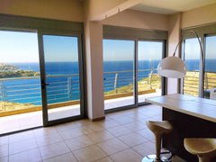 105 sq.m apartment, 2nd floor , with 270° view to the sea. At the region of Agia  270° view house Entire condo vacation rental 50378337