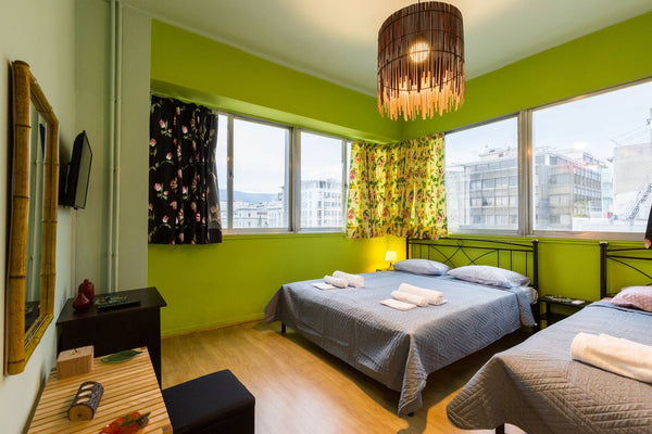 Art decorated room in the heart of Athens. With superb view of the town hall and Athens, Greece 3ple room with ensuited private bathroom Private room in rental unit vacation rental 630084352418978886