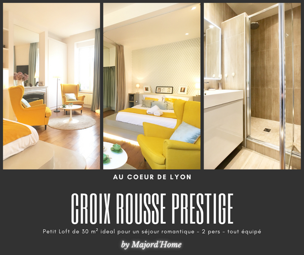 Au cœur du magnifique quartier de la Croix rousse, cet appartement saura vous sé Annecy, France Majord'Home-Suite Romantique-Lyon Croix Rousse Entire rental unit vacation rental 32707950
