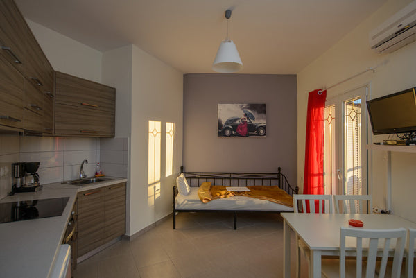 Our apartments are located in a building that you will easily recognise from its Kalamaki, Greece Milos:Purple apartment Entire rental unit vacation rental 6153394